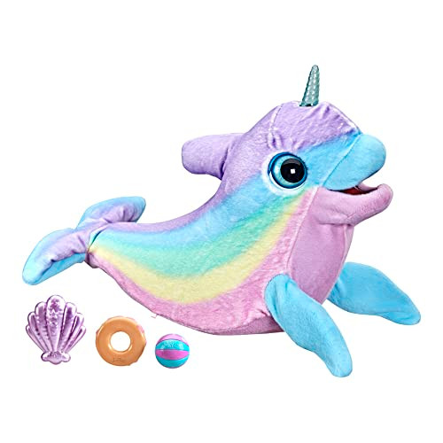 furReal Wavy The Narwhal Interactive Animatronic Plush Toy - B08SQH2397 New