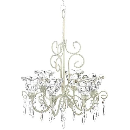 Zings & Thingz Home Locomotion Crystal Blooms Candle Chandelier -NEW New