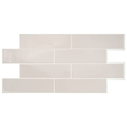 Smart Tiles Self Adhesive Wall Tiles Oslo Taupe 2 Sheets B08DVG59CG New