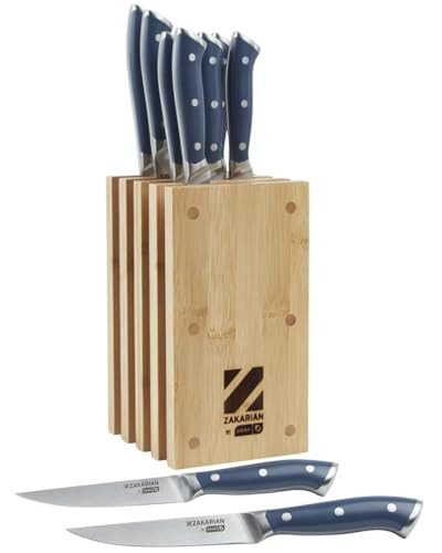 DASH Zakarian by DASH 11-Piece German Steel Kitchen Knife Set - B0BS76KH3S New