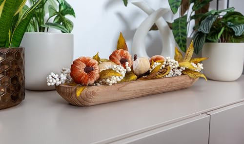 Melly Welly 17.5” Handcrafted Wooden Dough Bowl Artisan Paulownia Wood New