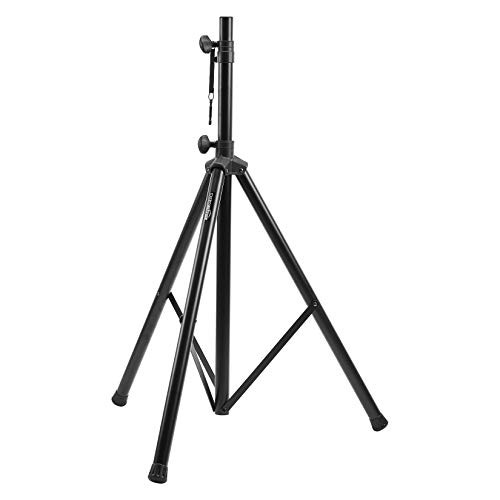 Amazon Basics Adjustable Height Tripod Speaker Stand up to 99.2 lbs Black New