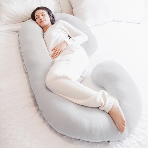 Regalo C Shaped Pregnancy Pillow pillows B0DJPYLDKJ Gray New