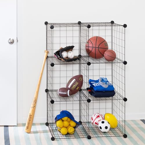 HONEY CAN DO HONEY-CAN-DO 6 CUBE BLACK STORAGE SET SHF-09484 - BLACK New
