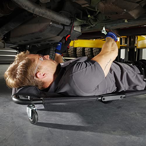 WORKPRO 40" FOLDABLE AUTOMOTIVE CREEPER HEAVY DUTY ROLLING W111008AE - BLACK