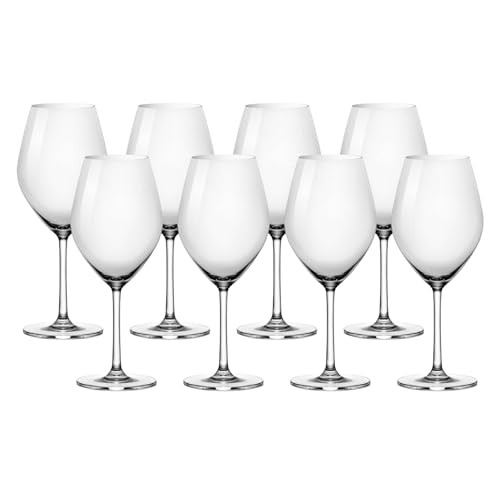 Anchor Hocking Red Wine Glasses Sondria 21 Ounce Set of 8 - Clear New