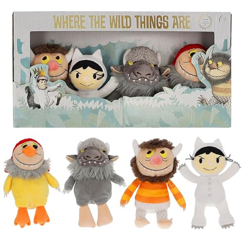 Kids Preferred Where The Wild Things are 4 Piece Plush Set - Max, Moishe, Tzippy New