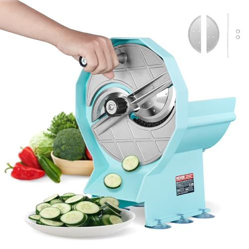 VEVOR MANUAL VEGETABLE FRUIT SLICER ADJUSTABLE COMMERCIAL SLICER MACHINE