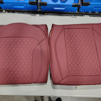 GIANT PANDA FULL SET CAR SEAT COVERS DODGE RAM 1500 2008-2021 - WINE RED