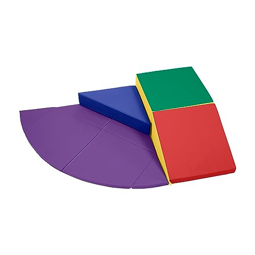 ECR4Kids SoftZone Adventurer's Summit Ramp, Corner Climber, Assorted, 4-Piece New