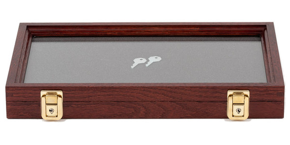 TWO TIMBERS MEDIUM DISPLAY CASE CHERRY FINISH 2"X9"X15" OUTSIDE - CHERRY