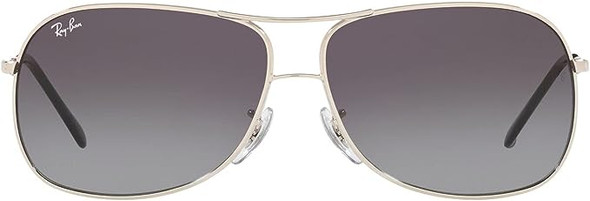 Ray-Ban RB3267 Silver with Grey Fade Lens 64mm Sunglasses
