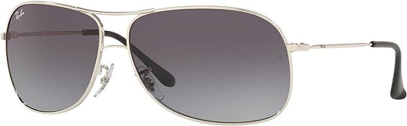 Ray-Ban RB3267 Silver with Grey Fade Lens 64mm Sunglasses