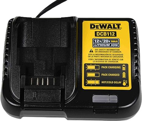 DEWALT DCB112 20V MAX Lithium-Ion Battery Charger - Black