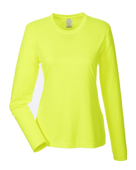 8622W UltraClub Ladies' Cool & Dry Performance Long-Sleeve Top New