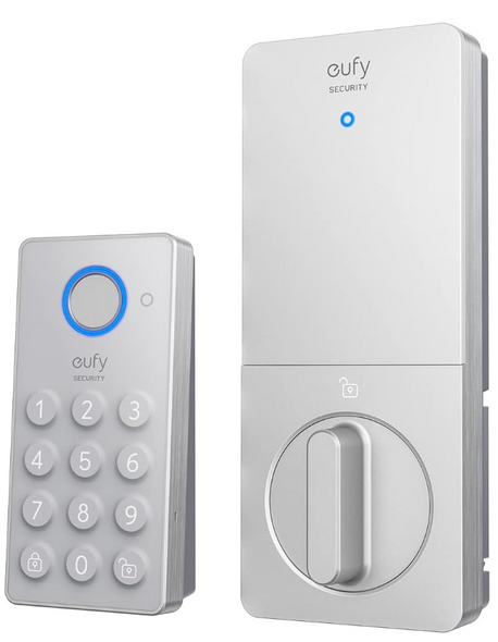 Eufy Security E130 Wireless Fingerprint Keypad Smart Lock White T8504121