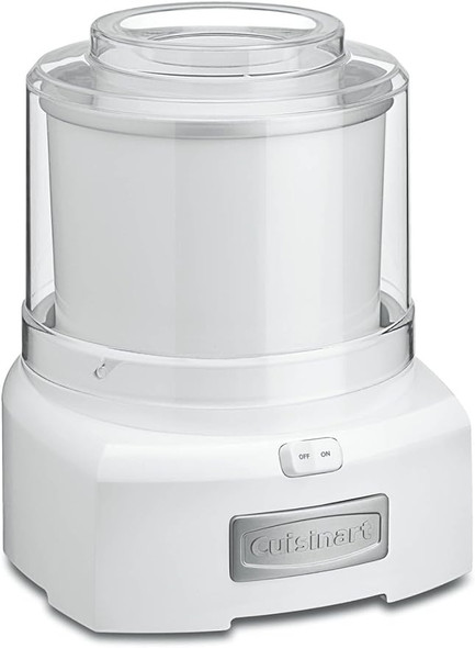 Cuisinart ICE-21FR Frozen Yogurt-Ice Cream and Sorbet Maker 1.5 Quarts - WHITE