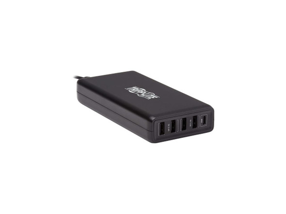 Tripp Lite U280-005-WS4C1 5-Port USB Charging Station - 4 USB-A Auto-Sensing & 1