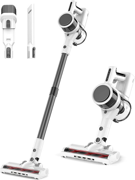 Fykee P11 Pro Lightweight Cordless Stick Vacuum Cleaner Brushless - White/Grey
