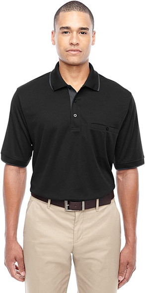 88222 Core 365 Men's Motive Performance Piqué Polo with Tipped Collar New