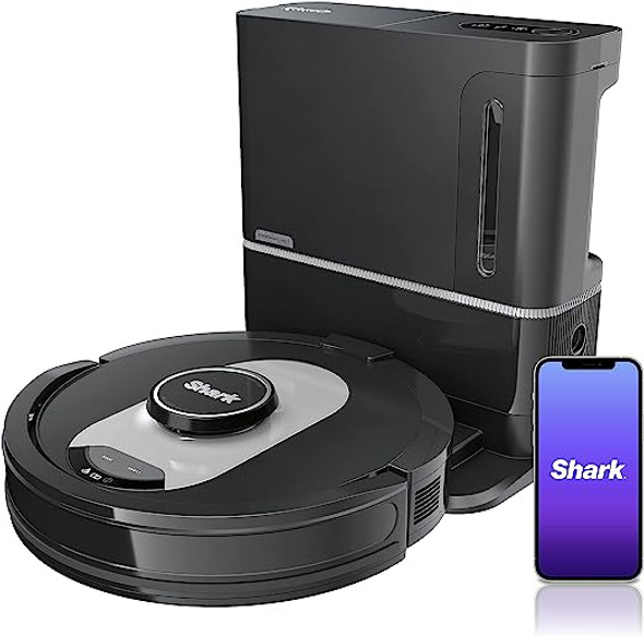 Shark AI Ultra Robot Vacuum Self-Empty Base Cordless HEPA UR250BE0U - Black