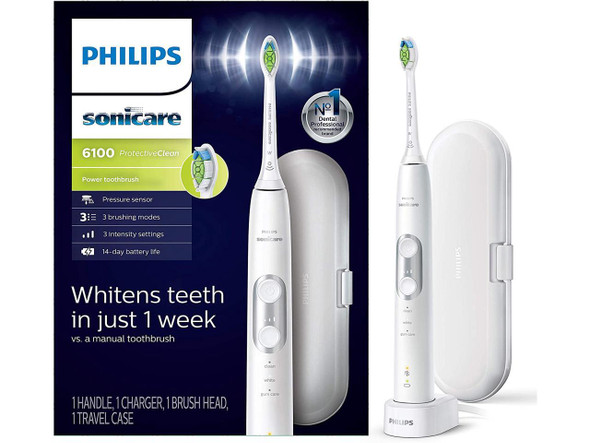 Philips Sonicare ProtectiveClean 6100 Rechargeable Electric Power Toothbrush,