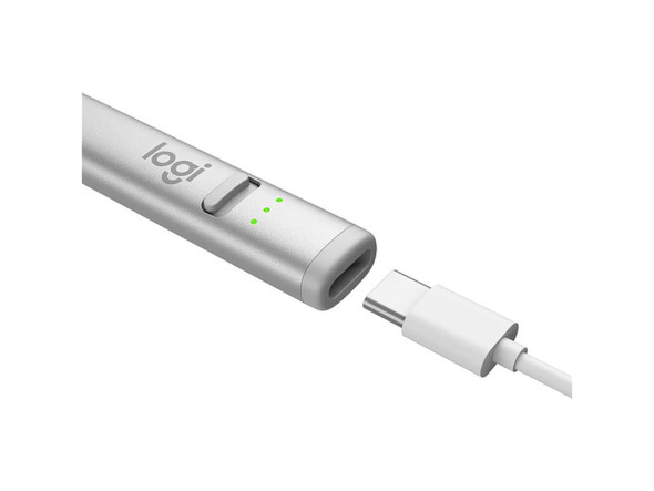 Logitech Crayon USB-C Digital Pencil for Apple iPads, Silver #914000070