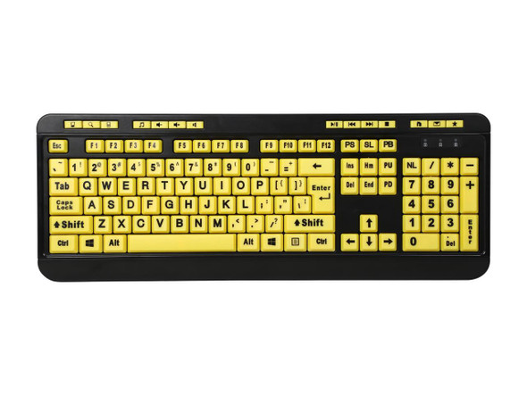 ADESSO EasyTouch 132 AKB-132UY Black / Yellow 104 Normal Keys Previous Track