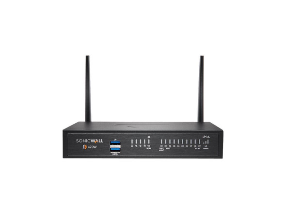 SonicWall TZ470W Wireless Firewall w/ Total Secure (1-Year Essential Protection