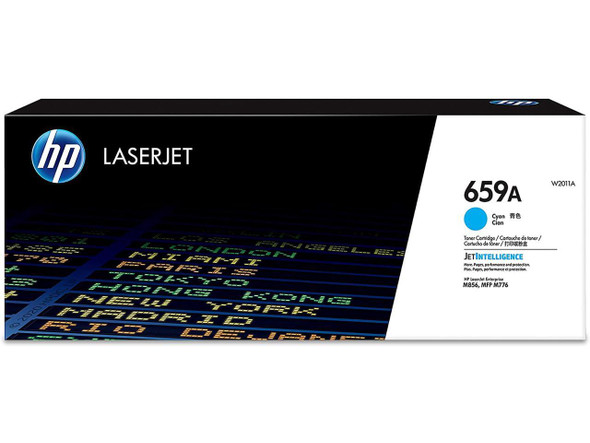 HP 659A Cyan Original LaserJet Toner Cartridge, ~13,000 pages, W2011A HP 659A Cyan Original LaserJet Toner Cartridge, ~13,000 pages, W2011A