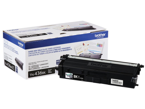 BROTHER INTERNATIONAL CORPORAT TN436BK SUPER HIGH YIELD BLACK TONER BROTHER INTERNATIONAL CORPORAT TN436BK SUPER HIGH YIELD BLACK TONER