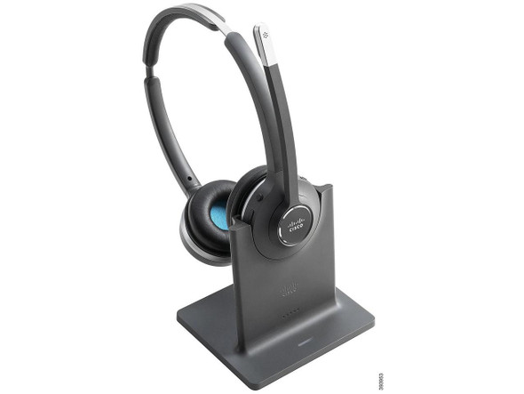 Cisco 562 Headset, Stereo - Wireless - DECT 6.0 - 300 ft48 kHz - Over-the-head -