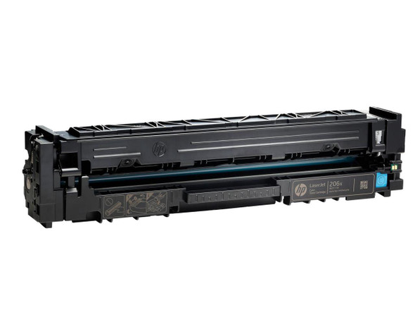 HP 206X High Yield Cyan Original LaserJet Toner Cartridge, ~2,450 pages, W2111X