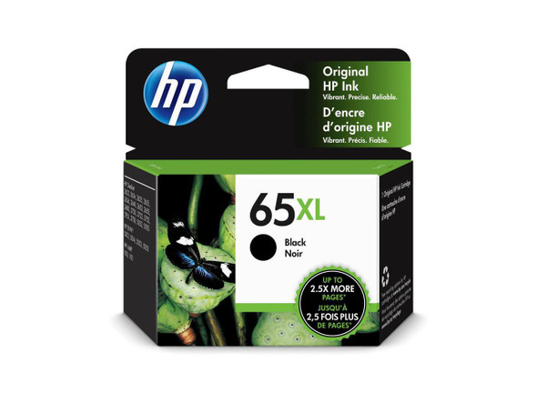 HP 65XL Black Original Ink Cartridge, ~300 pages, N9K04AN#140
