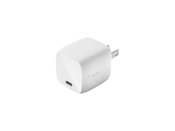 Belkin 30W USB-C Wall Mount GaN Charger PD Power Delivery for iPhone Fast