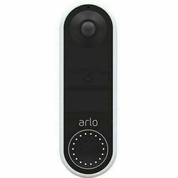 Arlo Wired Video Doorbell HD Video 180 Viewing Angle AVD1001-1CCNAS - White