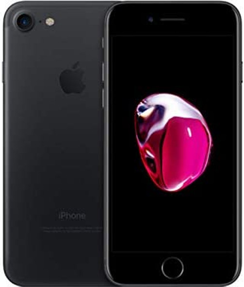 For Parts: APPLE IPHONE 7 128GB UNLOCKED BLACK - MN9H2LL/A CRACKED SCREEN/LCD
