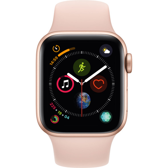 Apple Watch 4 GPS Cellular 40mm Gold Aluminum Case with Pink Sport Band
