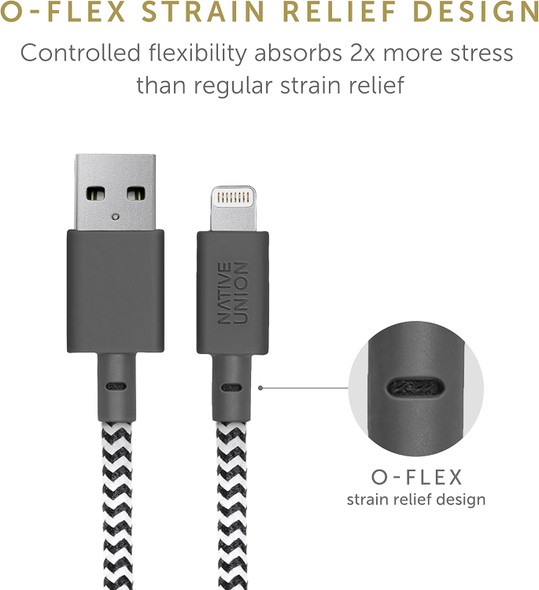 Native Union Key Cable USB-A to Lightning - ZEBRA New