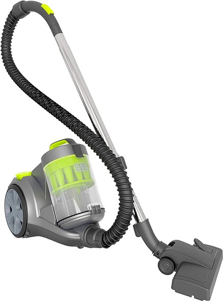 BLACK+DECKER Bagless Canister Multi-Cyclonic Vacuum BDXCAV217G - Gray/Green