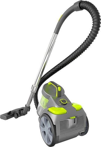 BLACK+DECKER Bagless Canister Multi-Cyclonic Vacuum BDXCAV217G - Gray/Green