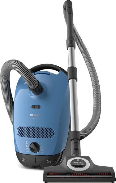 Miele Classic C1 Turbo Team Bagged Canister Vacuum SBAN0 - Mystique Blue