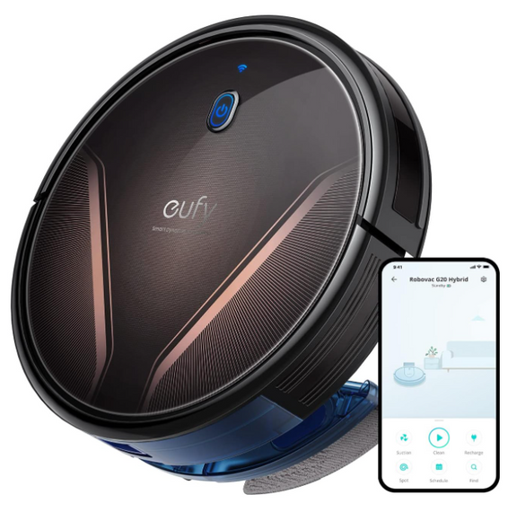 eufy by Anker RoboVac G20 Hybrid 2-in-1 Vacuum and Mop Black T2258111