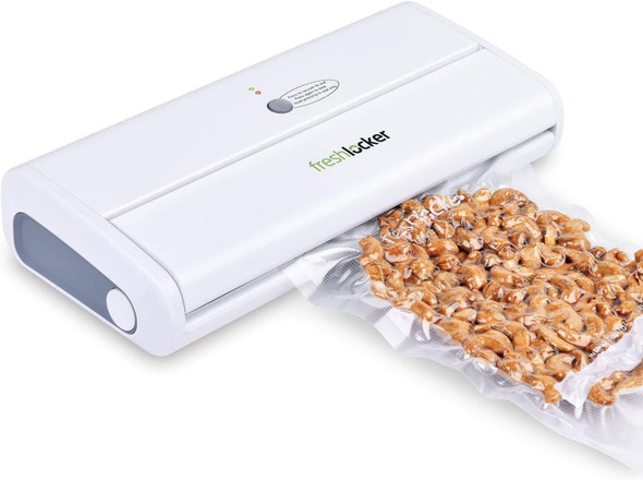 Freshlocker VS90 One-Button Type Automatic Food Vacuum Sealer Machine - White