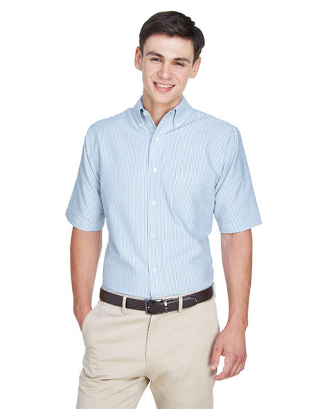 8972 UltraClub Men's Classic Wrinkle-Resistant Short-Sleeve Oxford New