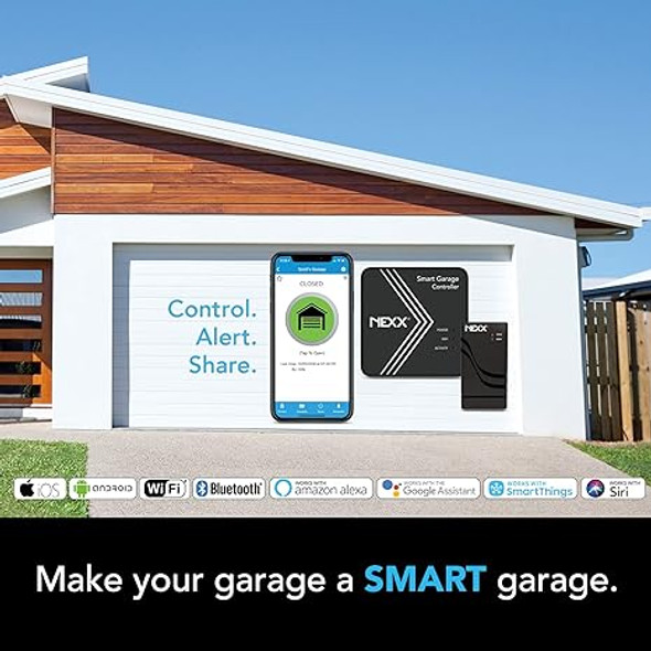 Nexx Smart Wi-Fi Garage Door Controller NXG-200 - Black