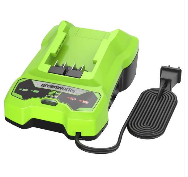 Greenworks 24V Lithium Battery Charger - GREEN