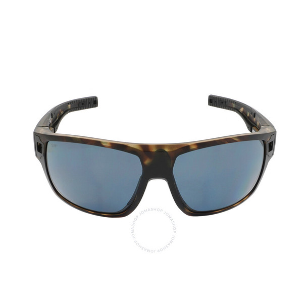 Costa Del Mar Men's Diego Rectangular Sunglasses -Wetlands/Grey Polarized 62 mm