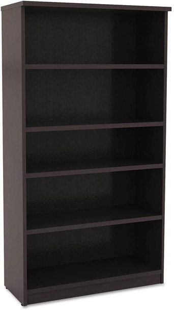 Alera ALEVA636632ES Valencia Series 31 Five-Shelf Bookcase - Espresso