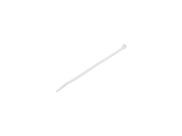 StarTech 100 Pack 8" White Large Nylon/Plastic Cable Ties TAA CBMZT8N